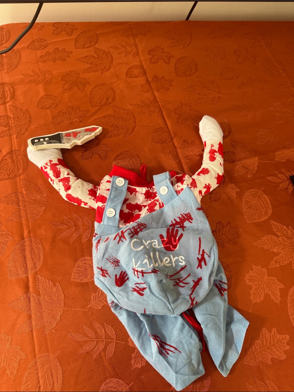 New crazy killer costume size medium pet